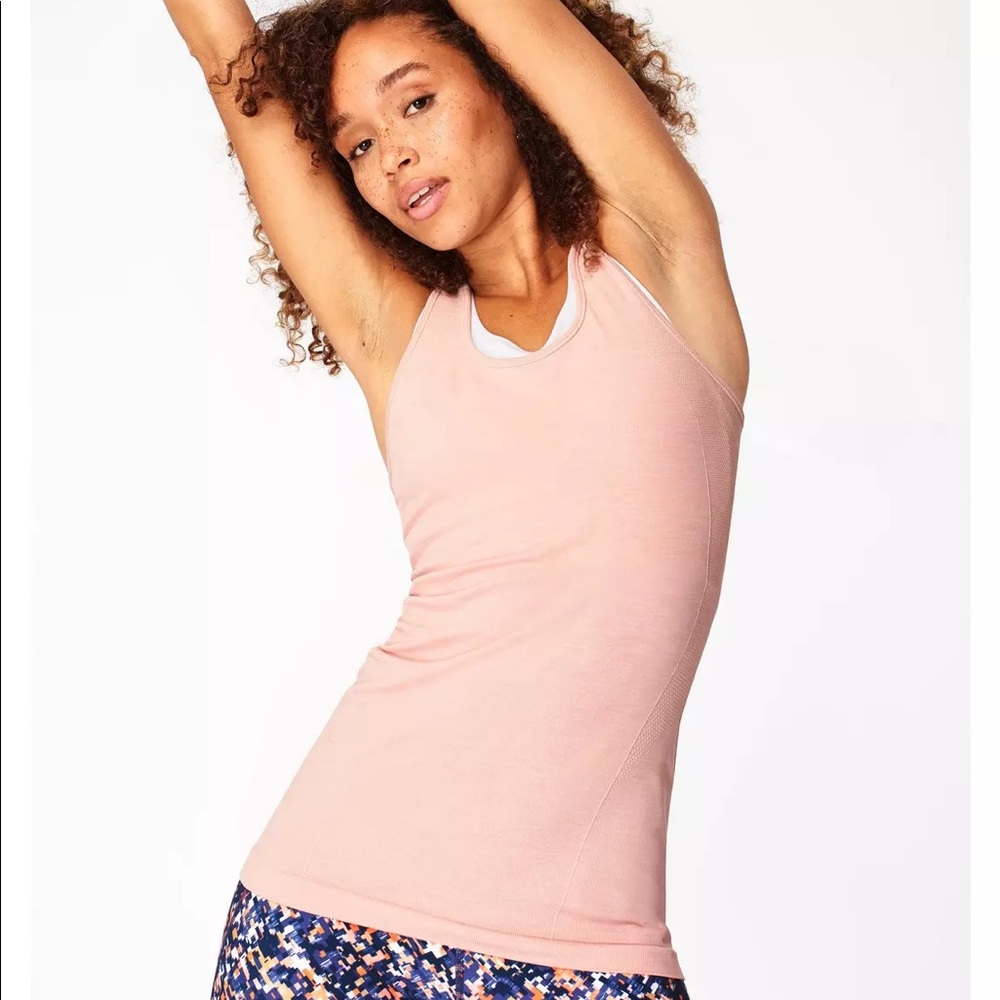 Sweaty Betty Athlete Seamless Tank in Misty Rose, Large